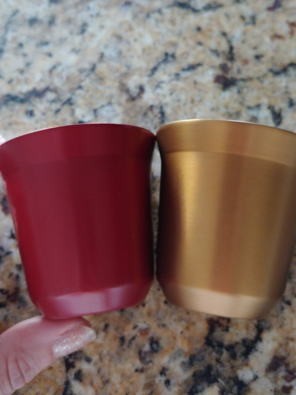 LIKE NEW Nespresso Espresso set of metallic cups
